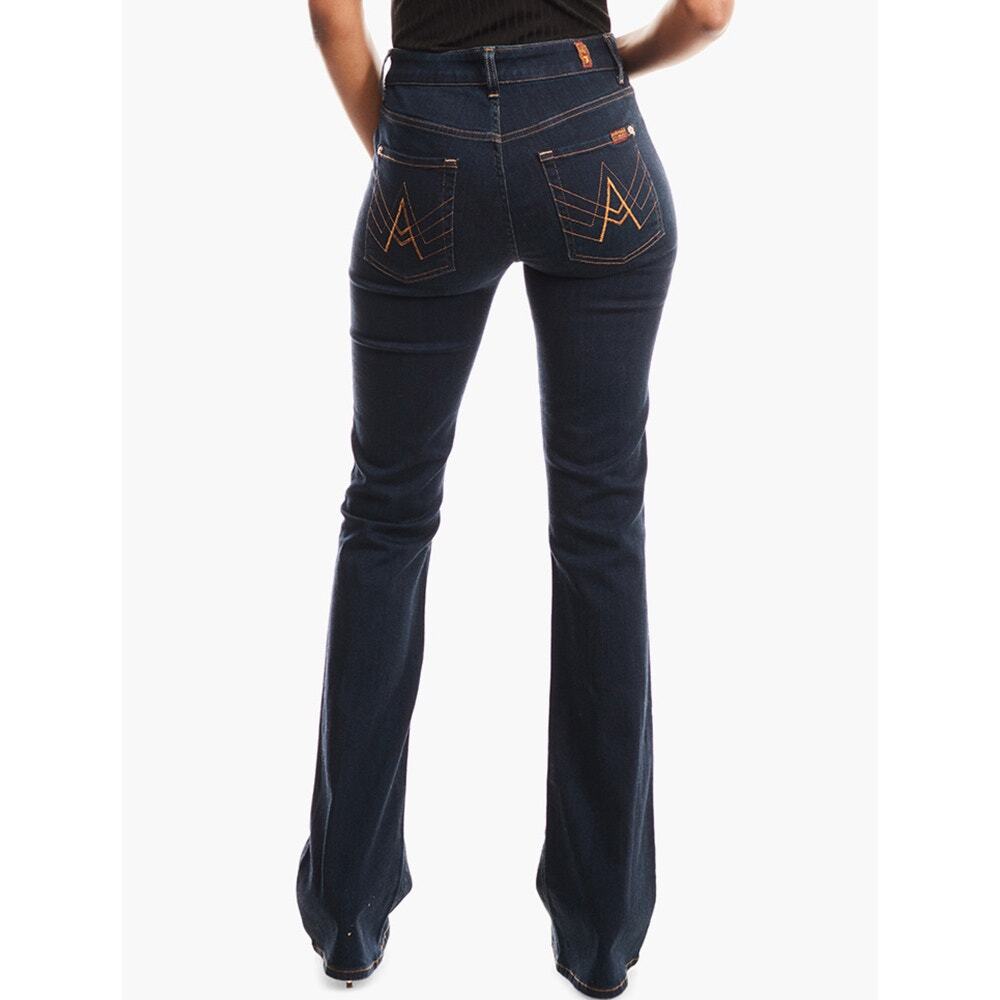 7 For All Mankind Tailorless A Pocket Jeans US 27 Dark Wash Bootcut Flare Denim